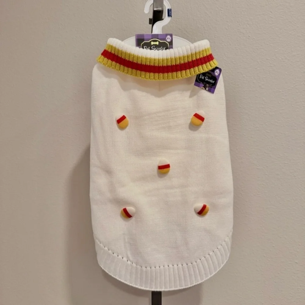 NWT Woof Halloween/ Fall pet sweater size XL